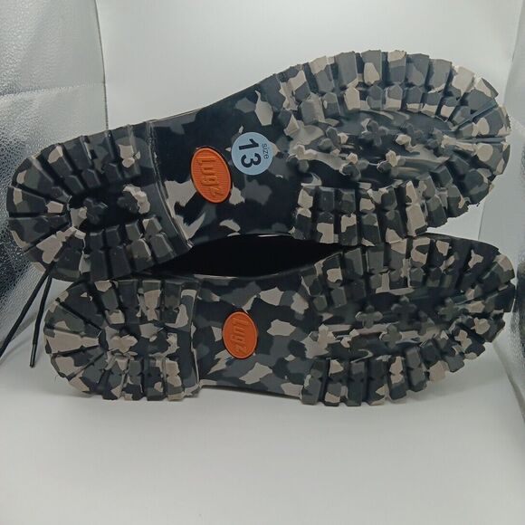 Lugz Convoy Mens Camo Size 13 MCNVCD-0603 Black Lace Up Casual Dress Boots - Picture 5 of 5